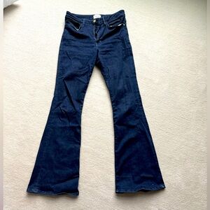 Frame Denim Le One Flare Jean 2 29-34 Adaptable Keller High Rise Stretch Retro